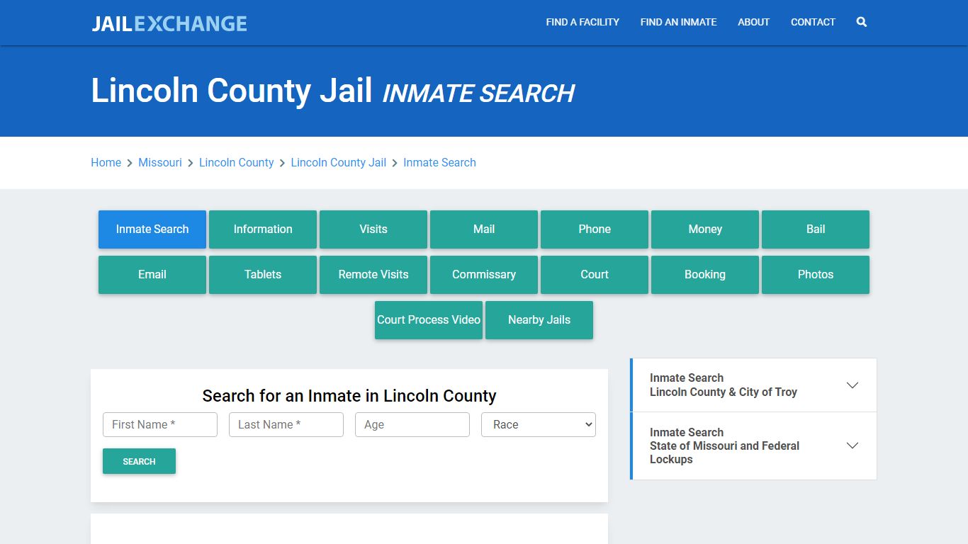 Lincoln County Jail, MO Inmate Search: Roster & Mugshots